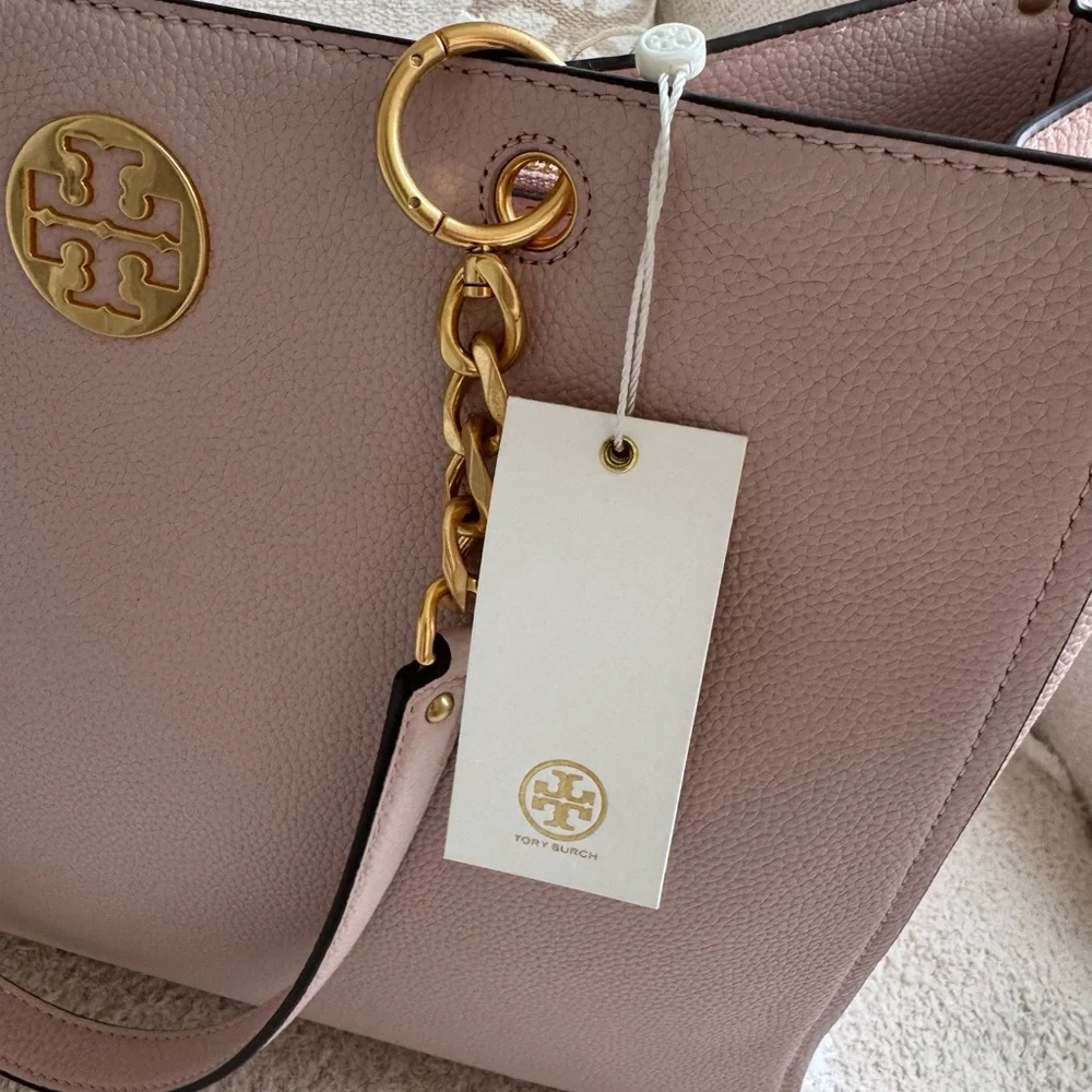 Tory Burch Blush Tote with Gold Chain